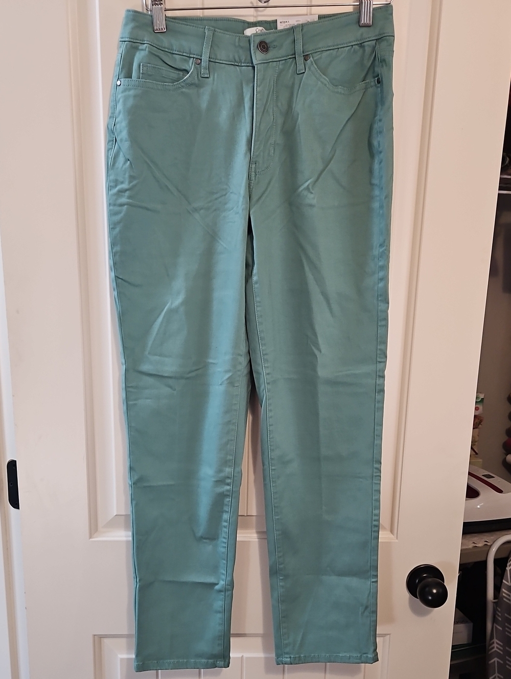 croft & barrow Teal Green Slim Straight Chinos